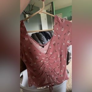 Beautiful floral crop top new without tags